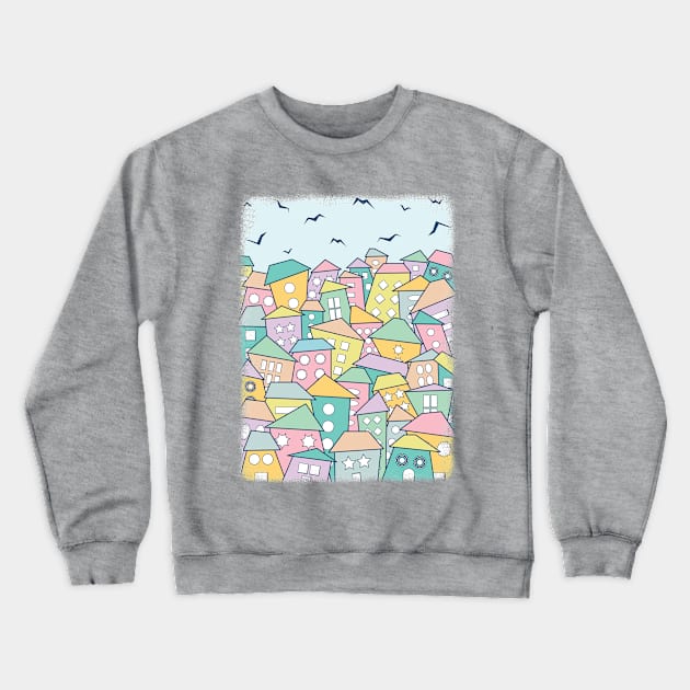 Rootless City in the Daytime Crewneck Sweatshirt by Gramoda